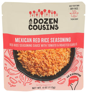 A Dozen Cousins Mexican Red Rice Sauce, 4 oz (Pack of 10) - Gluten-Free & GMO-Free