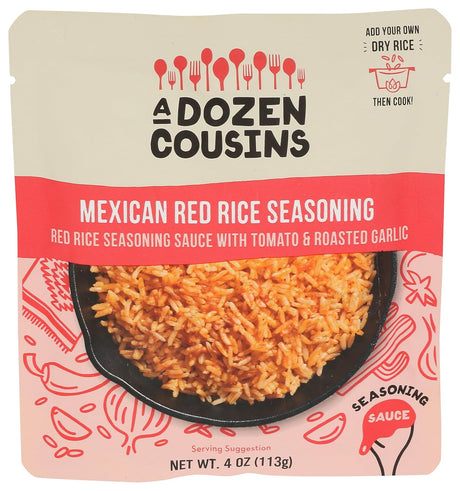 A Dozen Cousins Mexican Red Rice Sauce, 4 oz (Pack of 10) - Gluten-Free & GMO-Free
