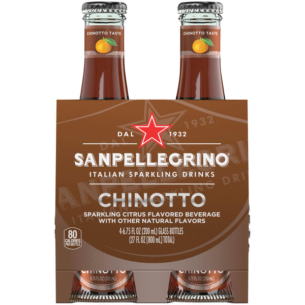 Sanpellegrino Chinotto Sparkling Drink, 4x6.75 fl oz
