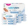 Box of WaterWipes with multiple packs displayed on a white background
