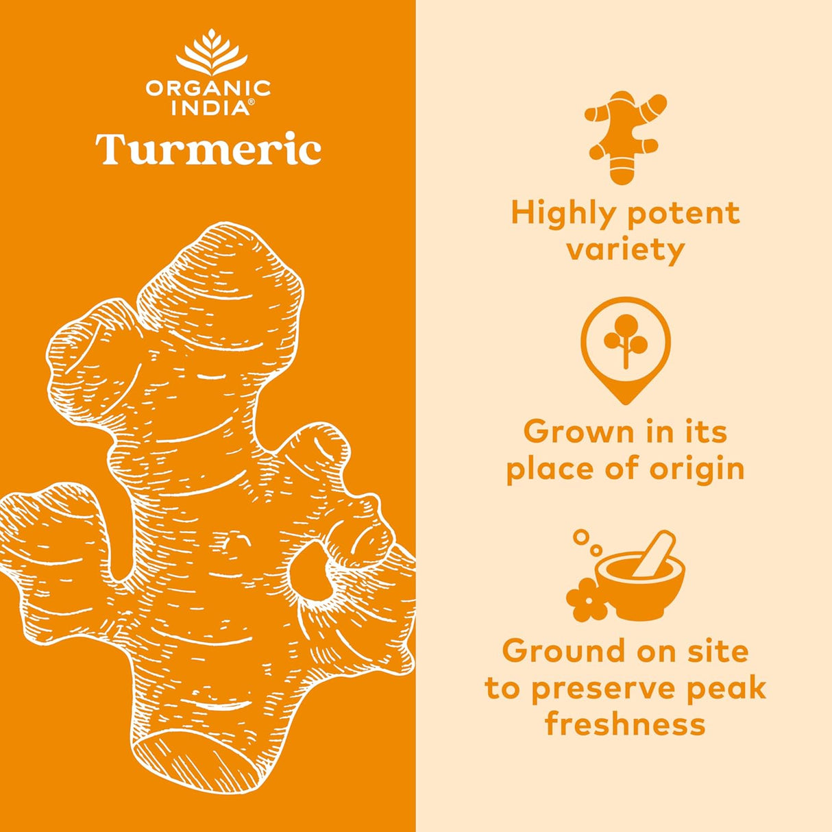 Organic India Turmeric Formula Supplement, 90 Vegetarian Capsules