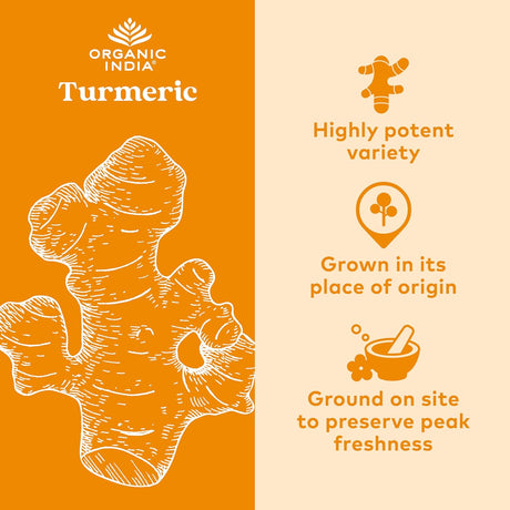 Organic India Turmeric Formula Supplement, 90 Vegetarian Capsules