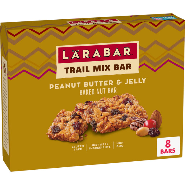 Larabar Trail Mix Peanut Butter Jelly Bar, 1.06 oz (16 Count) - Gluten-Free Snack