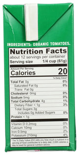 Pomi Organic Strained Tomatoes - Case of 12 - 26.46 oz.