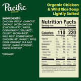 Pacific Foods Chicken and Wild Rice Soup, Case of 12, 16.3 oz Cans