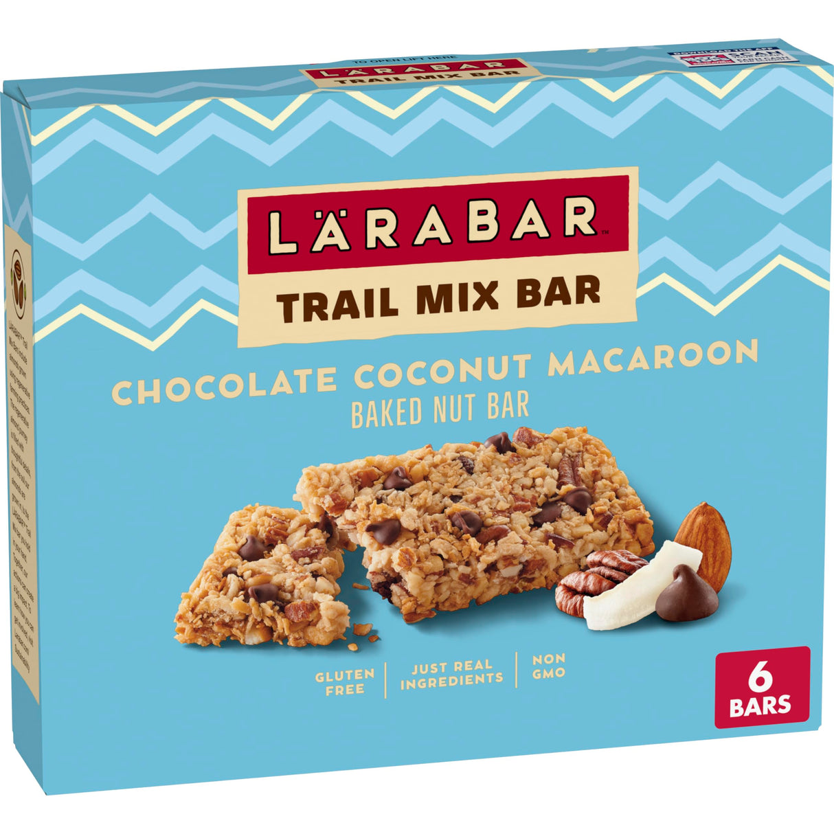Larabar Trail Mix Chocolate Coconut Macaroon Bars, 1.06 oz (16 Count) - Gluten-Free Snack