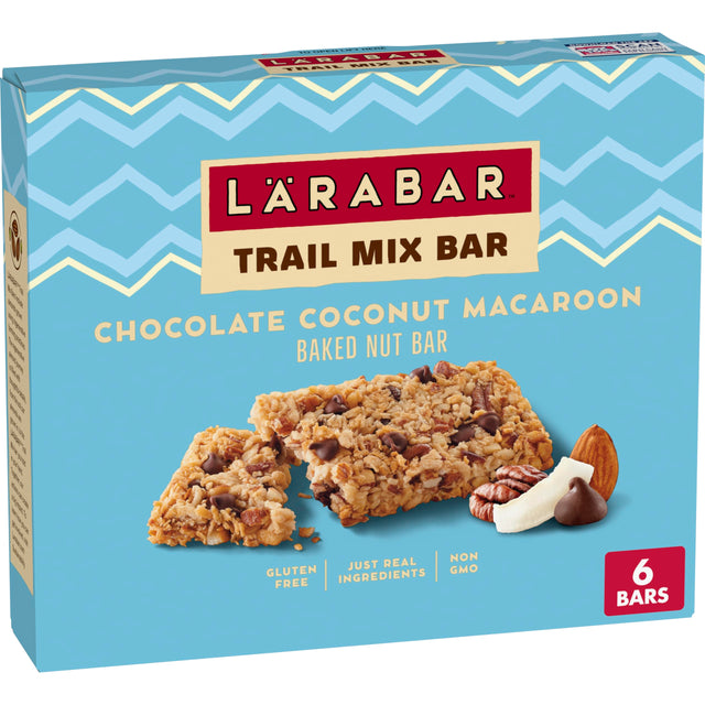 Larabar Trail Mix Chocolate Coconut Macaroon Bars, 1.06 oz (16 Count) - Gluten-Free Snack