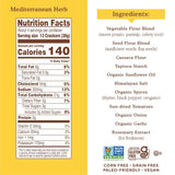Simple Mills Mediterranean Herb Pita Crackers, Grain-Free, Gluten-Free, Case of 6 (4.25 oz)
