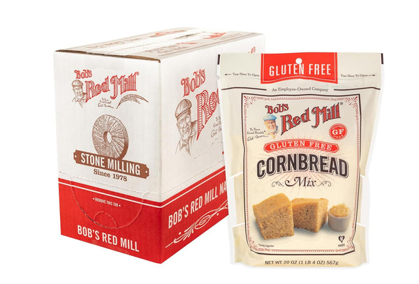 Bob's Red Mill Gluten-Free Cornbread Mix, 20 oz, Pack of 4