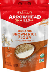 Arrowhead Mills Gluten-Free Organic Brown Rice Flour (Pack of 6 - 24 Oz.)