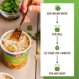 Dr. McDougall's Plant-Based Pad Thai Noodle Soup Big Cup, Pack of 6, 2 Oz.