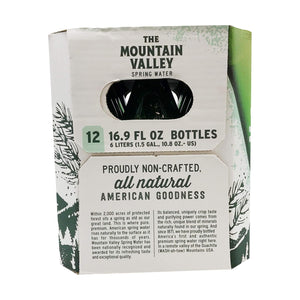 Mountain Valley Spring Water, 16.9 FL OZ, Case of 12, Pure Natural Hydration