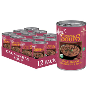 Amy's - Organic Dal Makhani Lentil Soup, 14.2 oz (Pack of 12) - Gluten-Free Kosher