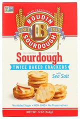 Boudin Sourdough Twice Baked Crackers, 5 oz, Case of 12