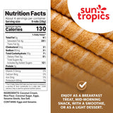 Sun Tropics Coco Rolls, Original Rolled Coconut Wafers (Pack of 12, 4 Oz.)