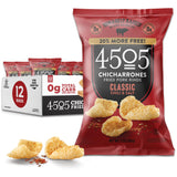 4505 - Classic Chili Salt Pork Rinds, 3 oz (Pack of 12) - Gluten Free Snack