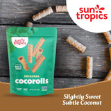 Sun Tropics Coco Rolls, Original Rolled Coconut Wafers (Pack of 12, 4 Oz.)