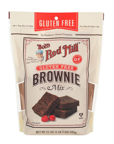 Bob's Red Mill Gluten-Free Brownie Mix, Classic Chocolate, 4 Pack, 21 Oz.
