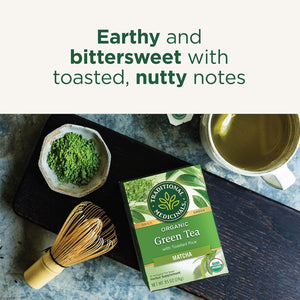 Traditional Medicinals Matcha Infused Green Tea with Jasmine Rice, Case of 6, 16 Bags Each, Organic & Sustainably Sourced