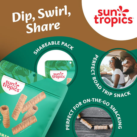 Sun Tropics Coco Rolls, Original Rolled Coconut Wafers (Pack of 12, 4 Oz.)