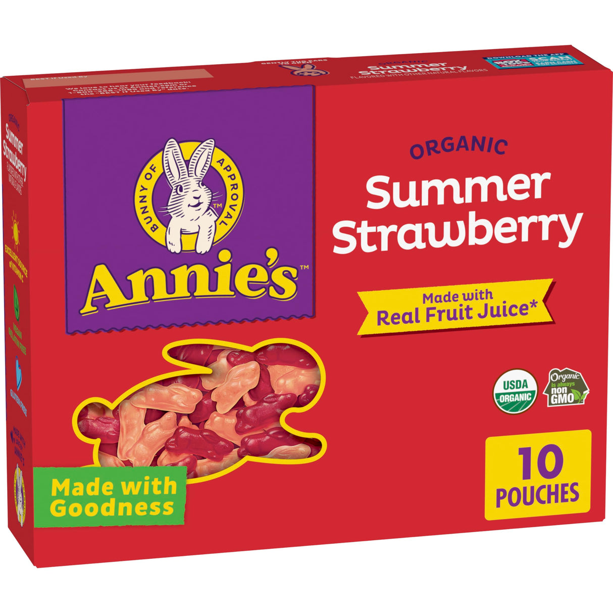 Annie's Homegrown - Organic Fruit Snacks, 7 oz (Pack of 8) - Gluten-Free Treat