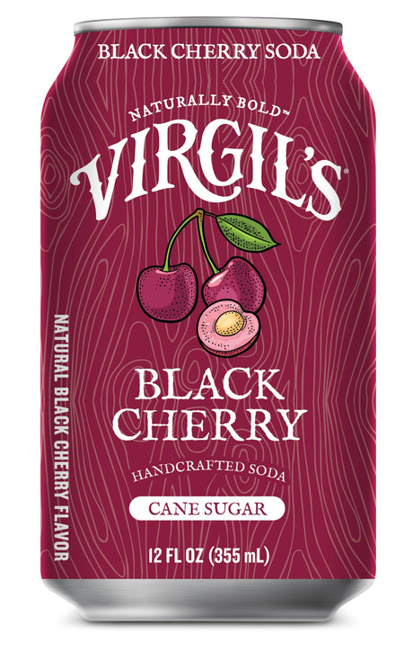 Virgil's Black Cherry Soda - 04/12 fl oz (6 Pack) - Gluten-Free Kosher