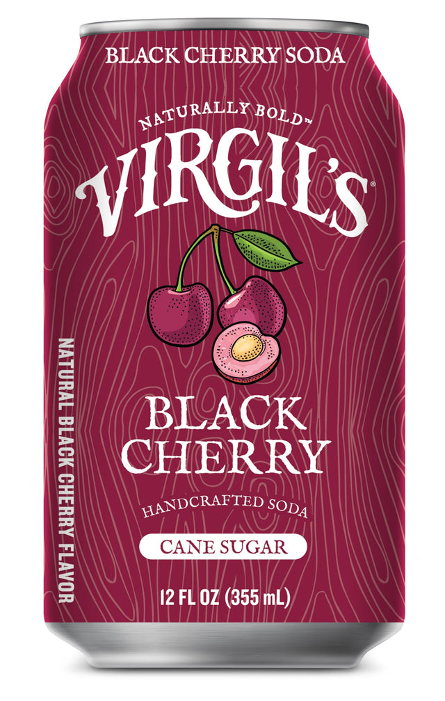 Virgil's Black Cherry Soda - 04/12 fl oz (6 Pack) - Gluten-Free Kosher