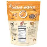Package of 'Delicious Goodness' with nutritional information and branding details.