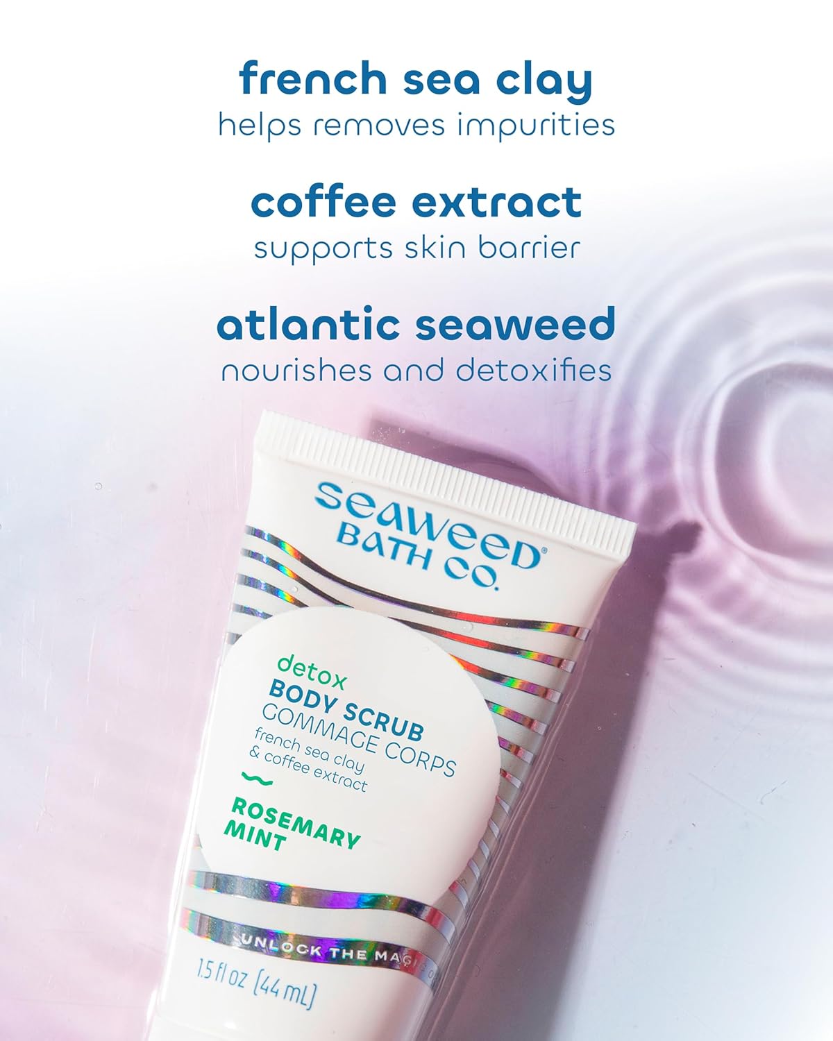 The Seaweed Bath Co. Detox Exfoliating Awaken Scrub, 6 Fl Oz