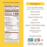 Simple Mills Cracked Black Pepper Almond Flour Crackers Case of 6 4.25 Oz