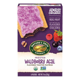 Box of Nature's Path Organic Frosted Wildberry Acai toaster pastries on a white background