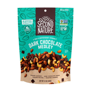 Second Nature Dark Chocolate Nut Medley (Pack of 4 - 1.25 Oz)