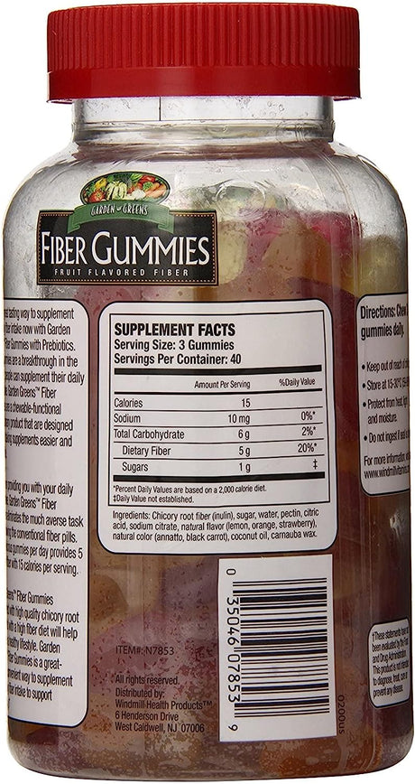 Windmill Health Products Fiber Gummies (Pack of 120) - Garden Greens - Cozy Farm 