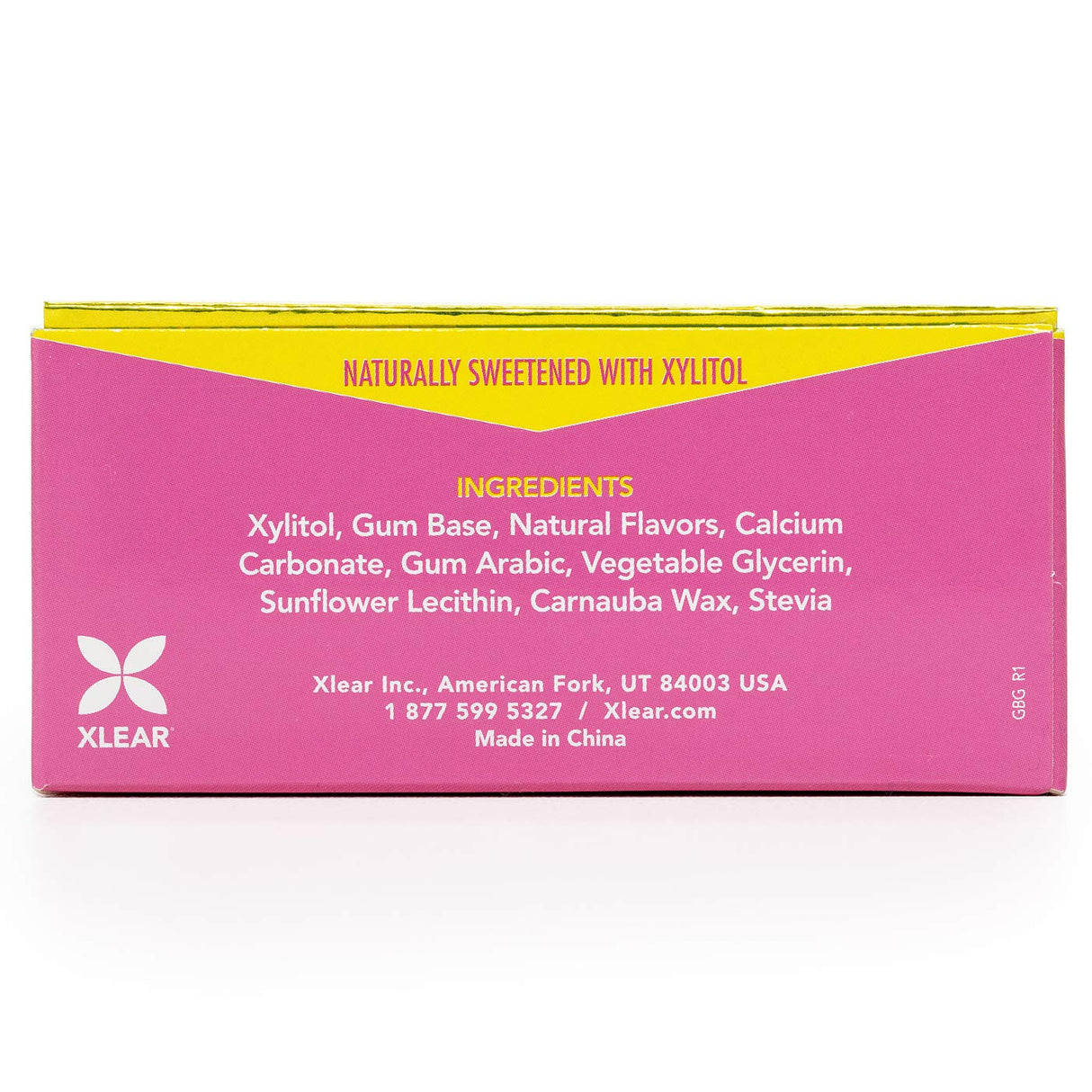 Spry Xylitol Chewing Gum, Natural Bubblegum Flavor, Sugar Free, Gluten Free, 10 Pieces per Pack, Case of 20