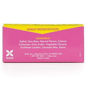 Spry Xylitol Chewing Gum, Natural Bubblegum Flavor, Sugar Free, Gluten Free, 10 Pieces per Pack, Case of 20