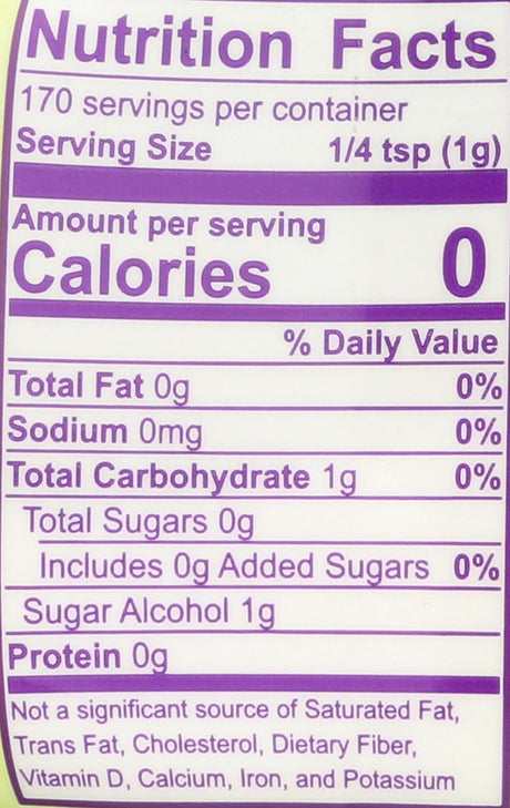 Wholesome! Organic Stevia Extract Sweetener, 6 oz, Pack of 6