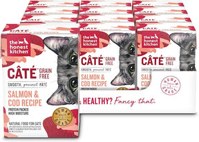 The Honest Kitchen Cat Food Salmon Cod Pate (Pack of 12 - 5.5 Oz.) - Cozy Farm 