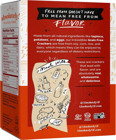 Absolutely Gluten Free Original Crackers, 12 Pack - 4.4 Oz. Per Pack