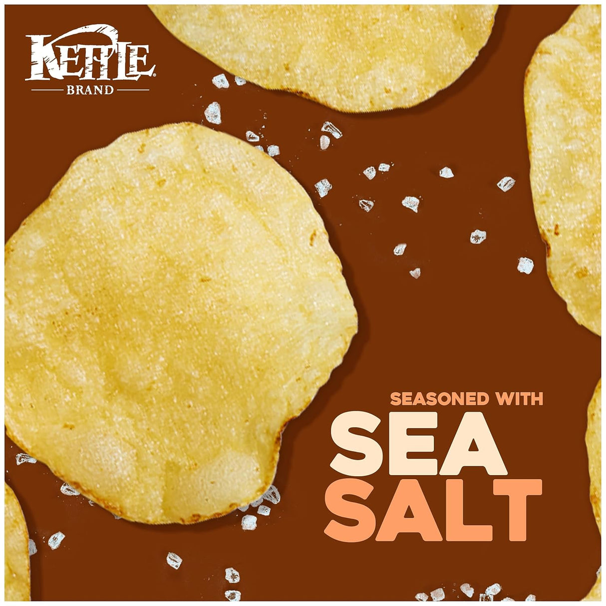 Kettle Brand Sea Salt Potato Chips, 1.5 Oz., Case of 24