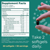 Iwi Omega 3 Mini Softgels, 230 mg in Omega 3 - Immune Support with 60 Softgels