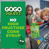 Gogo Squeez packaging with children in the background