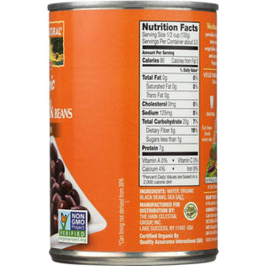 Westbrae Foods Organic Low Sodium Black Beans, Case of 12, 15 Oz – USDA Certified Organic Canned Beans
