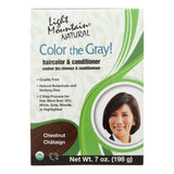 Light Mountain Hair Color, 7 Oz., Color The Gray!, Chestnut - Cozy Farm 