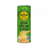 Good Crisp Company Sour Cream and Onion Potato Ridges, Case of 8, 5.6 oz. Each