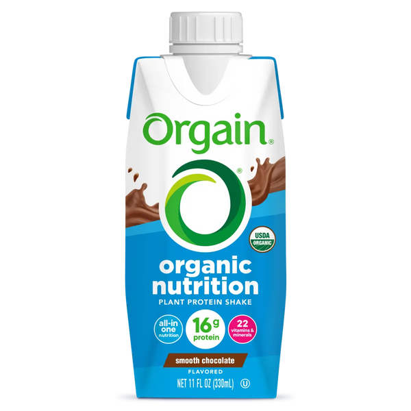 Orgain Organic Vegan Nutritional Shake, Smooth Chocolate, 11 Fl Oz (12-Pack)
