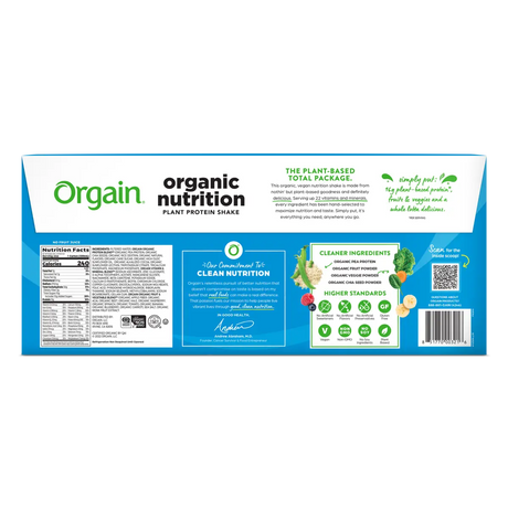Orgain Organic Vegan Nutritional Shake, Smooth Chocolate, 11 Fl Oz (12-Pack)
