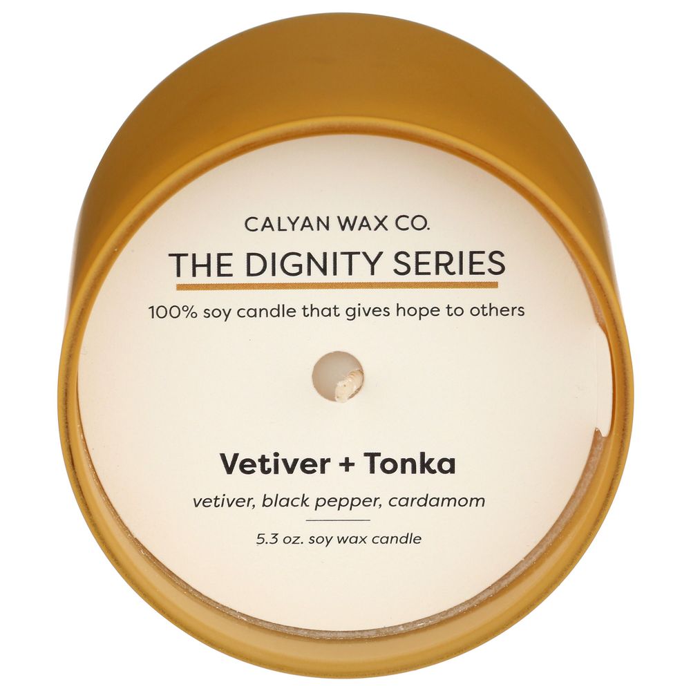 Calyan Wax Co - Soy Candle Vetiver Tonka, 5.3 oz (Pack of 6) - Aromatherapy Home Fragrance