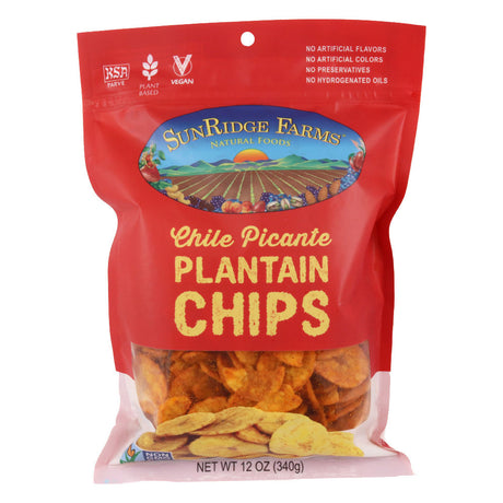 Sunridge Farms Chile Picante Plantain Chips - Case of 12 - 12 oz Bags - Cozy Farm 