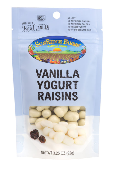 Sunridge Farms Yogurt Raisins - Case of 8 - 3.25 Oz. Packs - Cozy Farm 