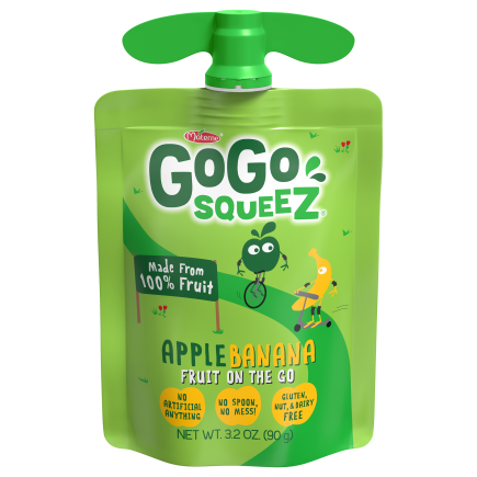 Gogo Squeez - Hap-tamz Apple Banana Squeeze (Pack of 6 4.3oz) - Cozy Farm 